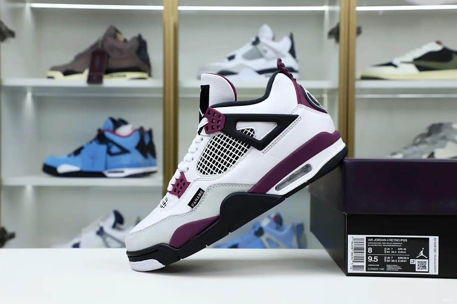 JORDAN 'BORDEAUX' 4 RETRO AIR SAINT-GERMAIN AIR X JORDAN PARIS Kimikick 0506